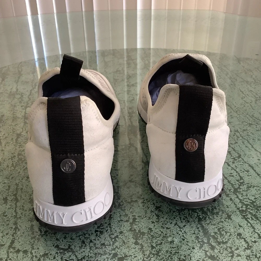 JIMMY CHOO  stretch-suede slip-on Fashion sneakers of women. - Picture 9 of 13
